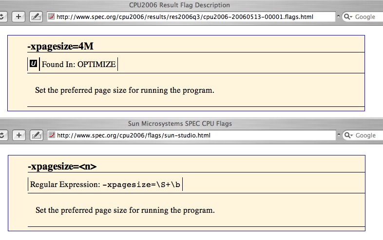 screenshot of comparison of reports