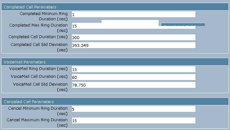 Call Parameters