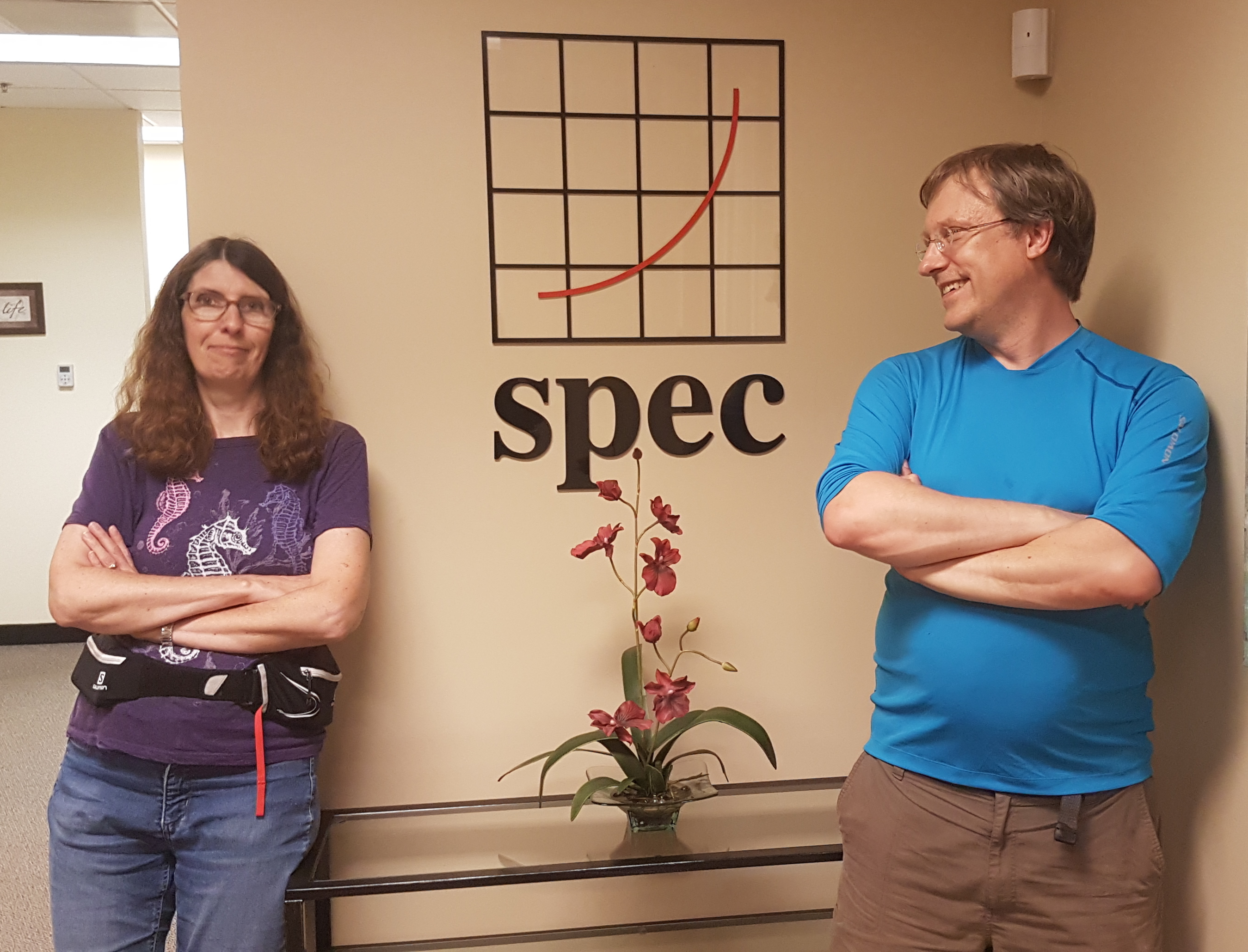 Julie Reilly and Jeff Reilly in the SPEC headquarters
